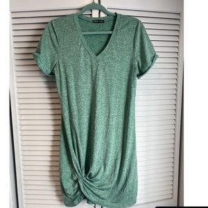 Green Twist Knot Dress